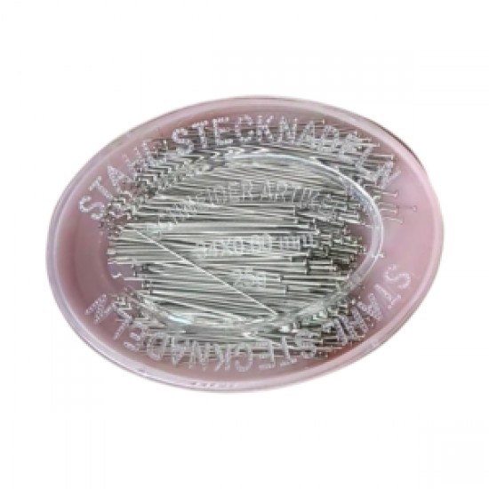Çelik İğne Pembe Oval Kutuda 25 Gr