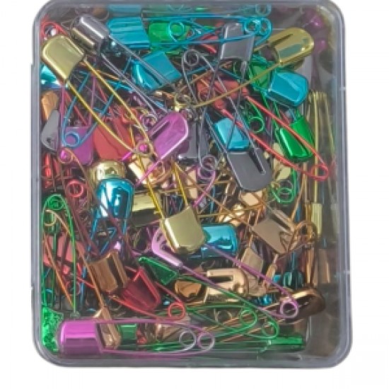 Çengelli İğne Kilitli Bebe Renkli Büyük 100 Adet