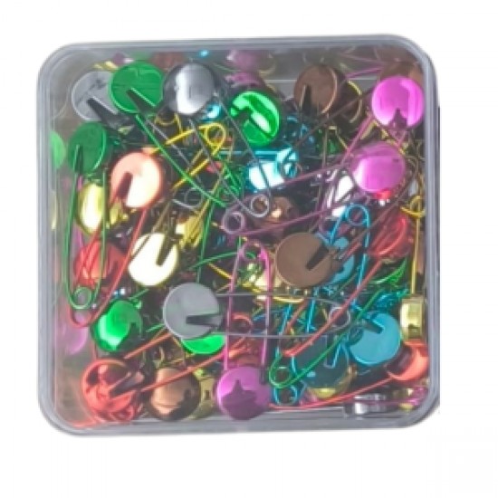 Çengelli İğne Kilitli Bebe Renkli Küçük 100 Adet