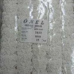 Dantel Polyester Güpür Bant Krem 15 Metre En 6 Cm On-1639-kr Dantel Polyester Güpür Bant Krem 15 Metre En 6 Cm On-1639-kr