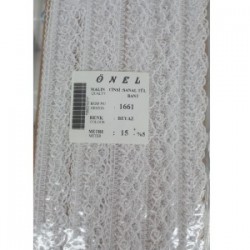 Dantel Polyester Sanal Tül Bant Beyaz 15 Metre En 6 Cm On-1661-b Dantel Polyester Sanal Tül Bant Beyaz 15 Metre En 6 Cm On-1661-b