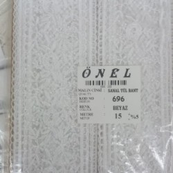 Dantel Polyester Sanal Tül Bant Beyaz 15 Metre En 6 Cm On-696-b Dantel Polyester Sanal Tül Bant Beyaz 15 Metre En 6 Cm On-696-b