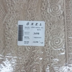 Dantel Polyester Sanal Tül Bant Cappucino 13,90 Metre En 6 Cm On-3498-c Dantel Polyester Sanal Tül Bant Cappucino 13,90 Metre En 6 Cm On-3498-c