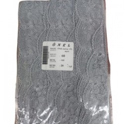 Dantel Polyester Sanal Tül Bant Gri 20 Metre En 6 Cm On-60-g Dantel Polyester Sanal Tül Bant Gri 20 Metre En 6 Cm On-60-g