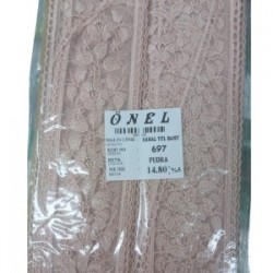 Dantel Polyester Sanal Tül Bant Pudra 14,80 Metre En 6 Cm On-697-pu Dantel Polyester Sanal Tül Bant Pudra 14,80 Metre En 6 Cm On-697-pu