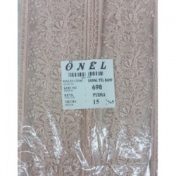 Dantel Polyester Sanal Tül Bant Pudra 15 Metre En 6 Cm On-698-pu Dantel Polyester Sanal Tül Bant Pudra 15 Metre En 6 Cm On-698-pu