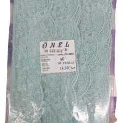 Dantel Polyester Sanal Tül Bant Su Yeşili 14,30 Metre En 6 Cm On-60-sy Dantel Polyester Sanal Tül Bant Su Yeşili 14,30 Metre En 6 Cm On-60-sy