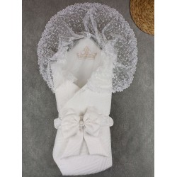 Yenidoğan Kumru Plazma Taçlı Lüks Kundak Bebek Battaniyesi Yenidoğan Kumru Plazma Taçlı Lüks Kundak Bebek Battaniyesi