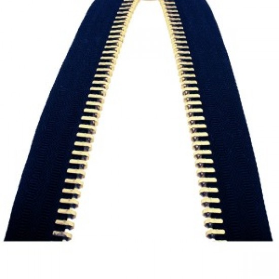 Demir Dişli Çanta Fermuarı En 3 Cm Petrol Mavisi