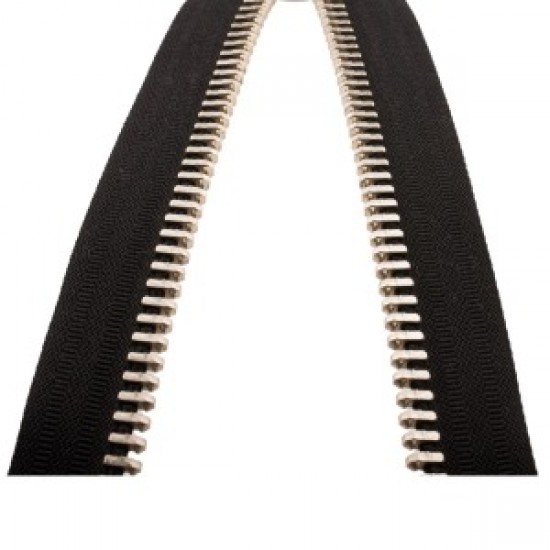 Demir Dişli Çanta Fermuarı En 3 Cm Siyah