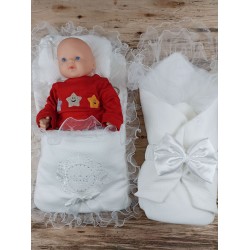 Yenidoğan Bal Peteği Taç Nakışlı Kundaklı Trilüks 3lü Alt Açma Seti Yenidoğan Bal Peteği Taç Nakışlı Kundaklı Trilüks 3lü Alt Açma Seti