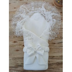 Yenidoğan Sahra Lucky Baby Nakışlı Kundak Bebek Battaniyesi Yenidoğan Sahra Lucky Baby Nakışlı Kundak Bebek Battaniyesi