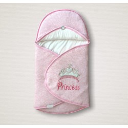 Yenidoğan Princess Nakışlı Çizgi Efektli Kız Bebek Klasik Kundak Bebek Battaniyesi Yenidoğan Princess Nakışlı Çizgi Efektli Kız Bebek Klasik Kundak Bebek Battaniyesi