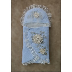 Yenidoğan Üç Gül Bahçesi Erkek Kundak Bebek Battaniyesi Yenidoğan Üç Gül Bahçesi Erkek Kundak Bebek Battaniyesi