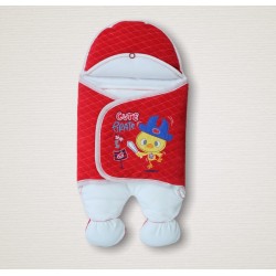 Yenidoğan Cesur Şovalye Civciv Nakışlı Şapkalı Erkek Ayaklı Kundak Bebek Battaniyesi Yenidoğan Cesur Şovalye Civciv Nakışlı Şapkalı Erkek Ayaklı Kundak Bebek Battaniyesi