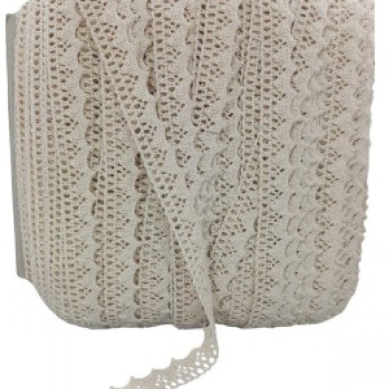 Kopanaki Dantel En 1,5 Cm Krem 10 Metre