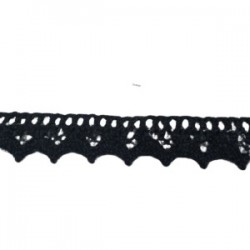 Kopanaki Dantel En 1,5 Cm Siyah 10 Metre Kopanaki Dantel En 1,5 Cm Siyah 10 Metre