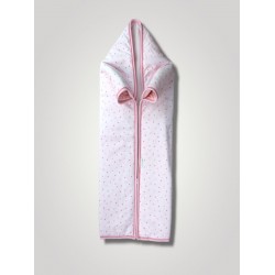 Yenidoğan Kalp Baskılı Fermuarlı Kadife Bebek Battaniyesi Yenidoğan Kalp Baskılı Fermuarlı Kadife Bebek Battaniyesi