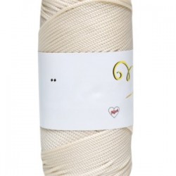 Makrome İpi 3mm Polyester Krem Makrome İpi 3mm Polyester Krem