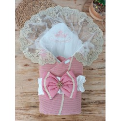 Yenidoğan Tericotton Örgülü Trilüx Bebek Battaniyesi Kundak Yenidoğan Tericotton Örgülü Trilüx Bebek Battaniyesi Kundak