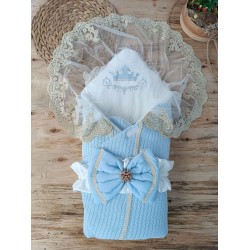 Yenidoğan Tericotton Örgülü Trilüx Bebek Battaniyesi Kundak Yenidoğan Tericotton Örgülü Trilüx Bebek Battaniyesi Kundak