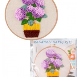 Nakış Kitleri Kasnaklı 13.5 X 18.8 Cm Ortanca Nakış Kitleri Kasnaklı 13.5 X 18.8 Cm Ortanca