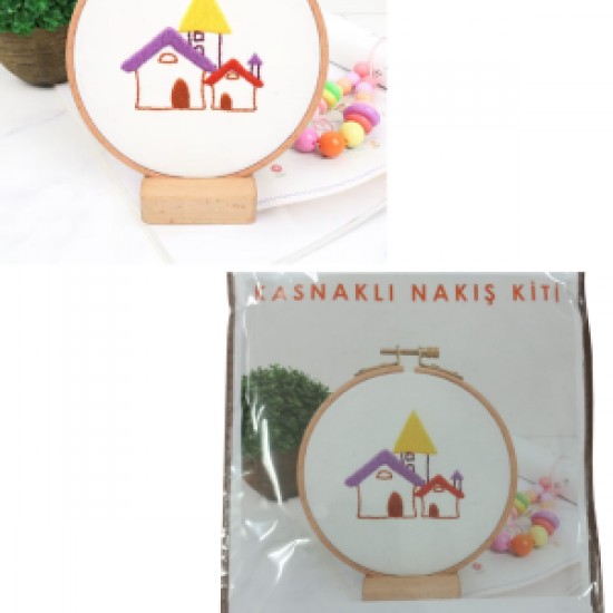 Nakış Kitleri Kasnaklı 8.6 X 6 Cm Ev