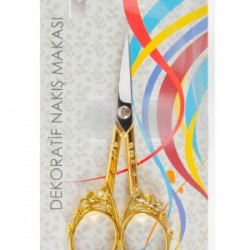 Nakış Makası Dekoratif Altın Kelebek Ybl-403 Model 22 Nakış Makası Dekoratif Altın Kelebek Ybl-403 Model 22