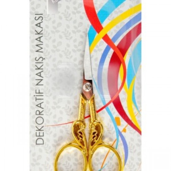 Nakış Makası Dekoratif Altın Kuğu Ybl-403 Model 19