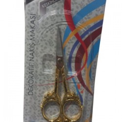 Nakış Makası Dekoratif Altın Ybl-403 Model 14 Nakış Makası Dekoratif Altın Ybl-403 Model 14