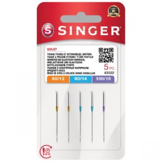 Overlok İğnesi Karışık (2x12, 2x14, 1x16 No.)