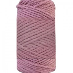 Pamuk Makrome 4 Mm İp  Gül Kurusu