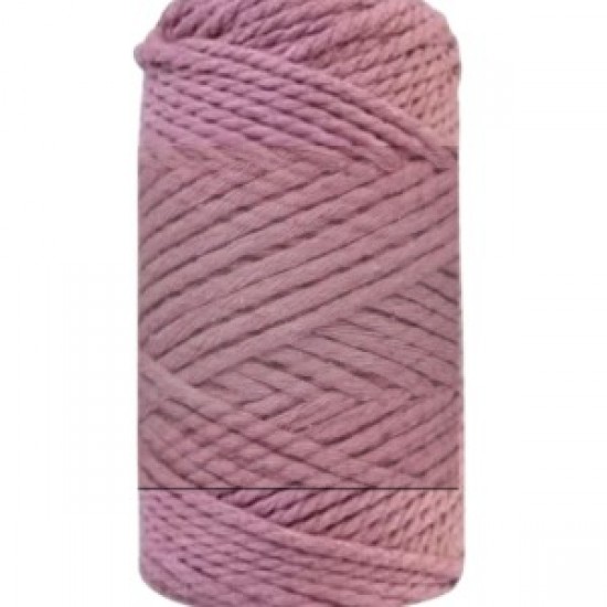 Pamuk Makrome 4 Mm İp  Gül Kurusu