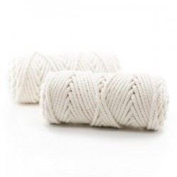 Pamuk Makrome 4 Mm İp Ekru
