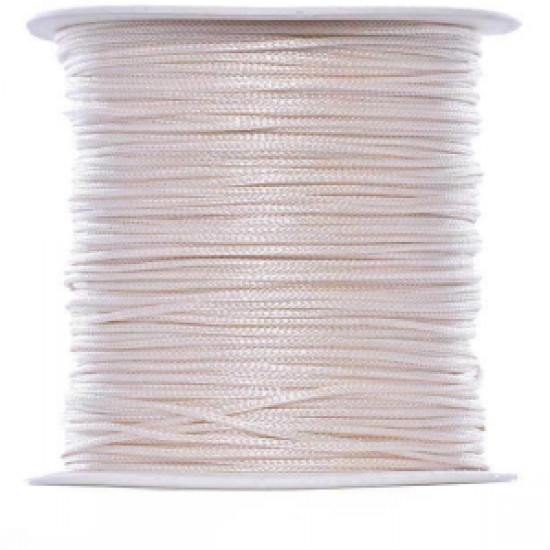 Paraşüt İpi, Bileklik-kolye Örgü İpi 1 Mm 50 Metre Ekru