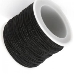 Paraşüt İpi, Bileklik-kolye Örgü İpi 1 Mm 50 Metre Siyah Paraşüt İpi, Bileklik-kolye Örgü İpi 1 Mm 50 Metre Siyah