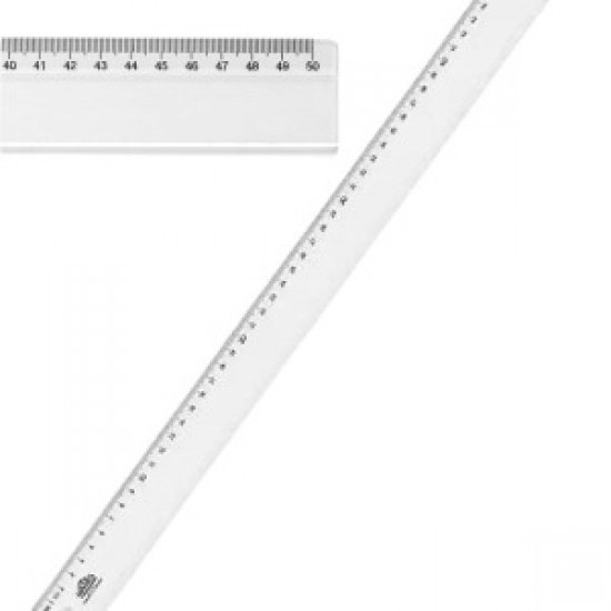 Plastik Cetvel 50 Cm