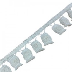 Ponpon Püskül Pamuk En 5 Cm Krem 1 Metre Ponpon Püskül Pamuk En 5 Cm Krem 1 Metre