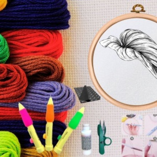 Punch Seti Nakış Seti Kasnaklı Kendin Yap Seti Seri 26