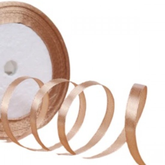 Saten Kurdele 2 Cm 10 Metre Açık Kahverengi