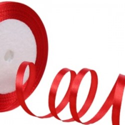 Saten Kurdele 2 Cm 10 Metre Kırmızı Saten Kurdele 2 Cm 10 Metre Kırmızı