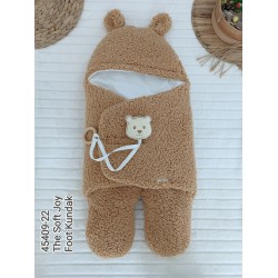 Yenidoğan Kulaklı Şapkalı Açılır Kucaklı Cırt Kapamalı Ayaklı Bebek Battaniyesi Kundak Yenidoğan Kulaklı Şapkalı Açılır Kucaklı Cırt Kapamalı Ayaklı Bebek Battaniyesi Kundak