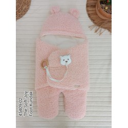 Yenidoğan Kulaklı Şapkalı Açılır Kucaklı Cırt Kapamalı Ayaklı Bebek Battaniyesi Kundak Yenidoğan Kulaklı Şapkalı Açılır Kucaklı Cırt Kapamalı Ayaklı Bebek Battaniyesi Kundak