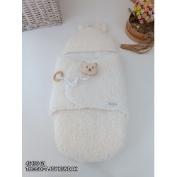 Yenidoğan Kulaklı Şapkalı Açılır Kucaklı Cırt Kapamalı Bebek Battaniyesi Kundak Yenidoğan Kulaklı Şapkalı Açılır Kucaklı Cırt Kapamalı Bebek Battaniyesi Kundak