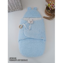 Yenidoğan Kulaklı Şapkalı Açılır Kucaklı Cırt Kapamalı Bebek Battaniyesi Kundak Yenidoğan Kulaklı Şapkalı Açılır Kucaklı Cırt Kapamalı Bebek Battaniyesi Kundak