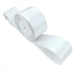 Saten Kurdele 6 Cm Beyaz 2 Metre Saten Kurdele 6 Cm Beyaz 2 Metre