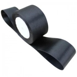 Saten Kurdele 6 Cm Siyah 10 Metre Saten Kurdele 6 Cm Siyah 10 Metre