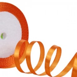 Saten Kurdele 6 Mm Orange 1 Metre Saten Kurdele 6 Mm Orange 1 Metre