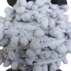 Sıralı Ponpon 1 Metre Gri Sıralı Ponpon 1 Metre Gri