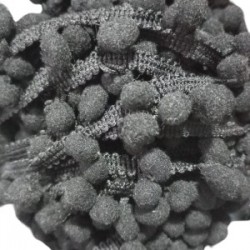 Sıralı Ponpon 1 Metre Siyah Sıralı Ponpon 1 Metre Siyah